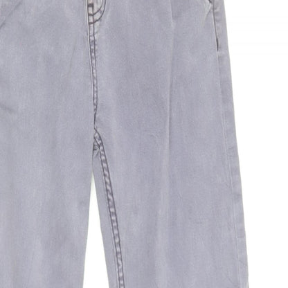TU Girls Pink Cotton Straight Jeans Size 9 Months L24 in Regular Zip