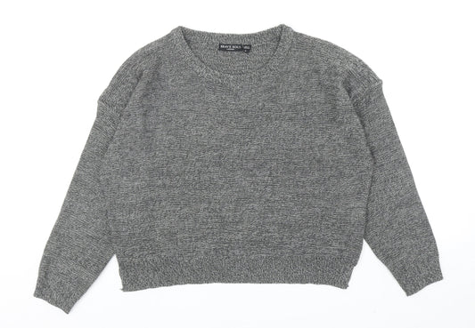 Womens UK Size L Brave Soul Grey Pullover Jumper