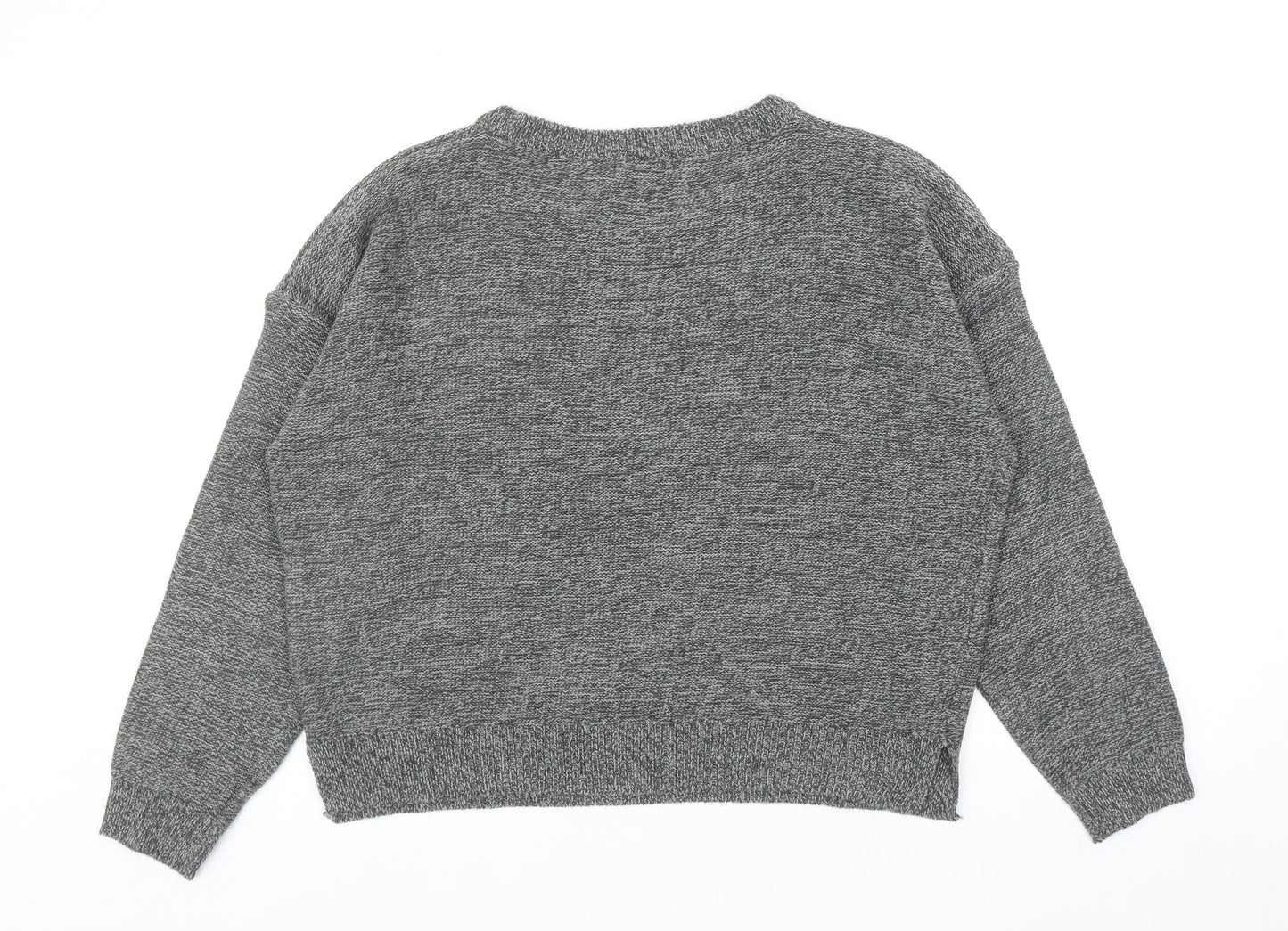 Womens UK Size L Brave Soul Grey Pullover Jumper