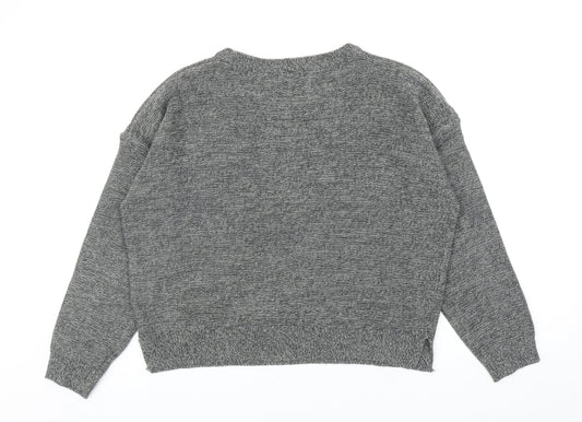 Womens UK Size L Brave Soul Grey Pullover Jumper