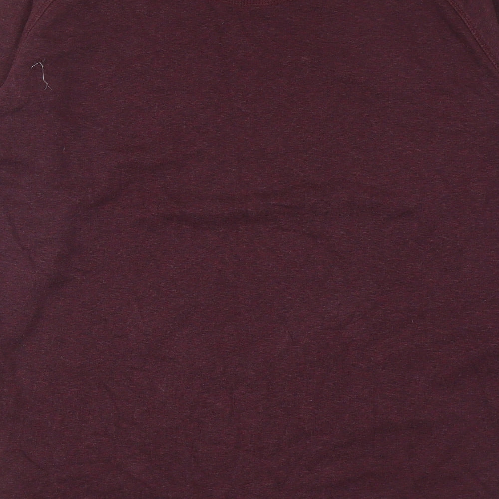Stanley Stella Mens Red Cotton Pullover Sweatshirt Size L - HGTE