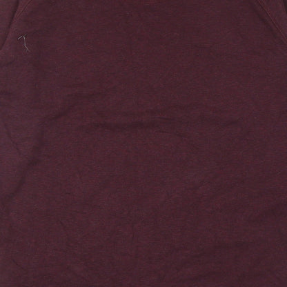 Stanley Stella Mens Red Cotton Pullover Sweatshirt Size L - HGTE