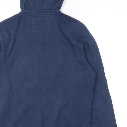 Mens UK Size S Napapijri Blue Pullover Hoodie