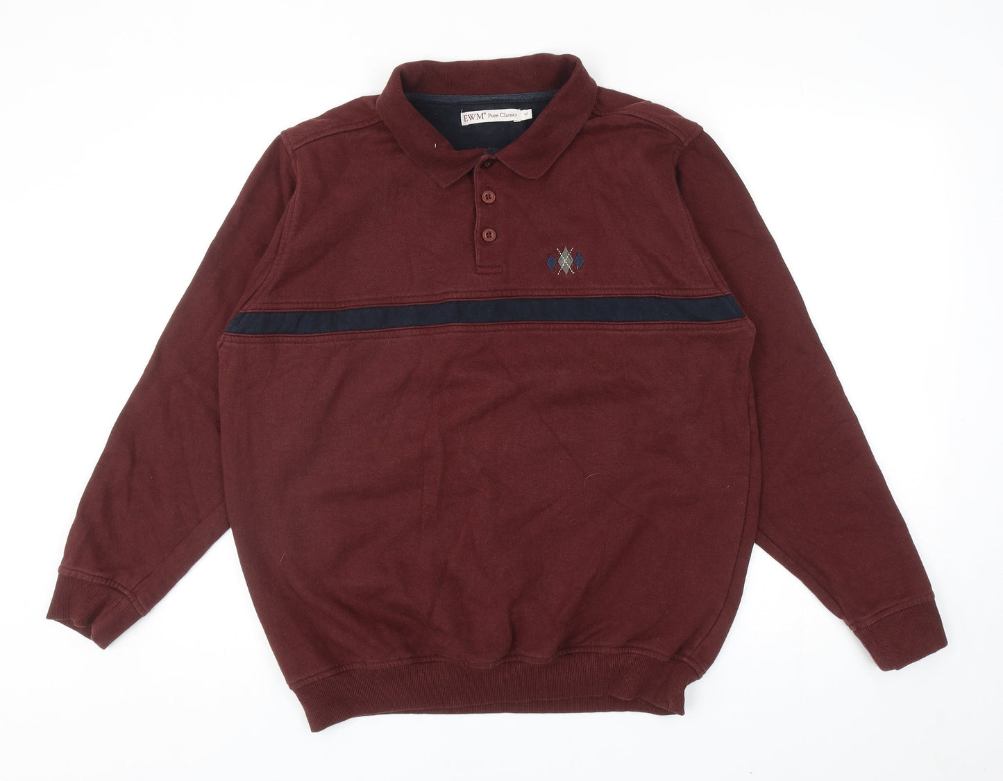 Mens UK Size M EWM Red Pullover Sweatshirt