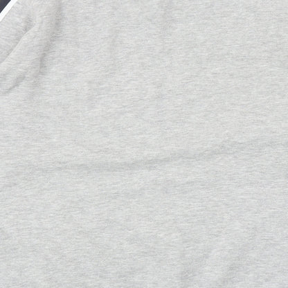 Enzo Mens Grey Cotton Pullover Sweatshirt Size M