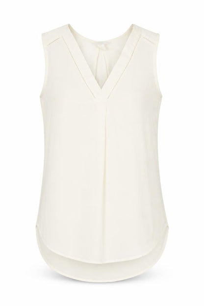 Womens UK Size 8 H&M Ivory Basic Blouse