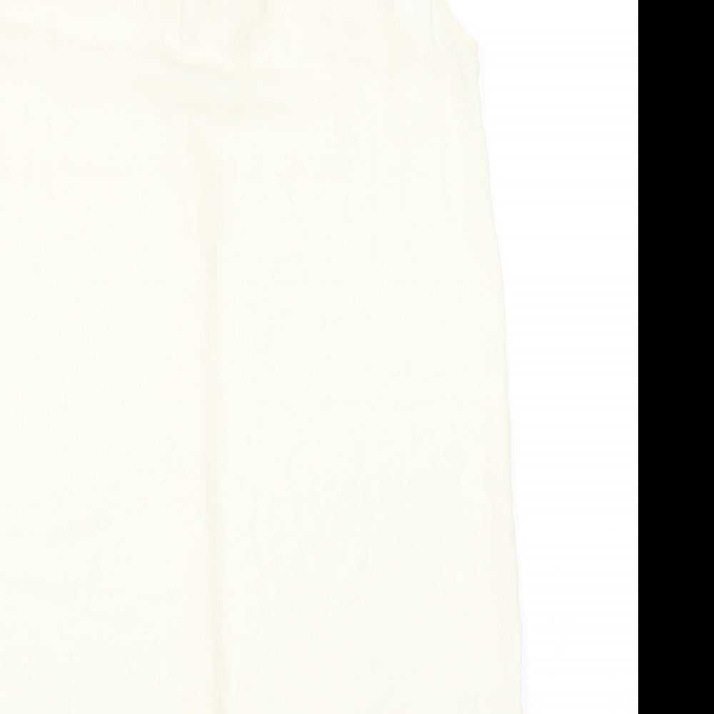 Womens UK Size 8 H&M Ivory Basic Blouse