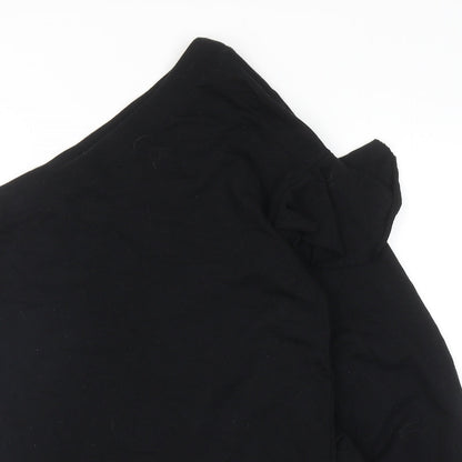 Zara Womens Black Cotton Pullover Sweatshirt Size M Pullover