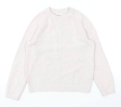 Womens UK Size XS H&M Pink Pullover Jumper