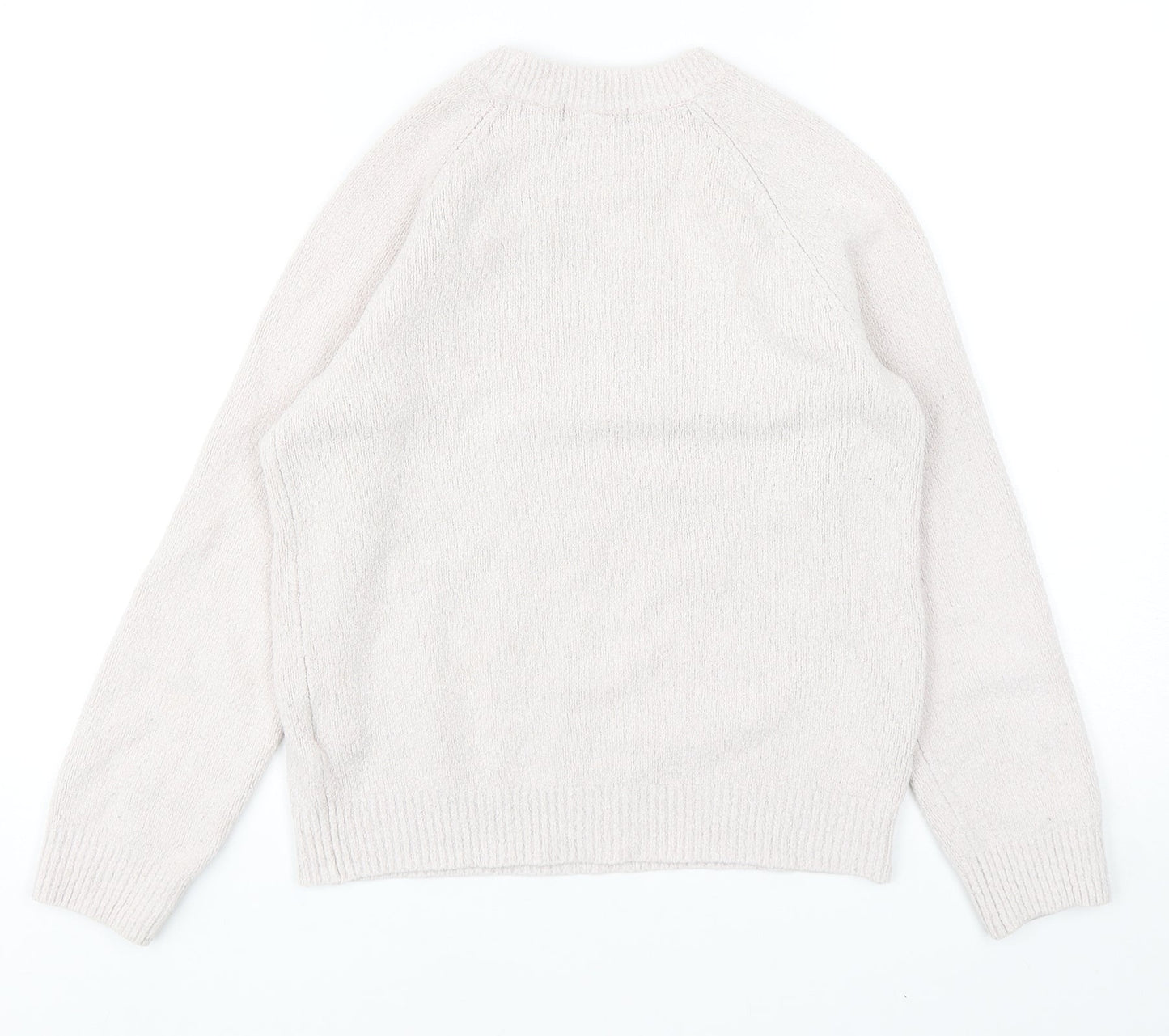 Womens UK Size XS H&M Pink Pullover Jumper