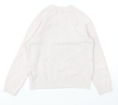 Womens UK Size XS H&M Pink Pullover Jumper