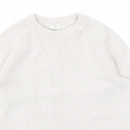 Womens UK Size XS H&M Pink Pullover Jumper