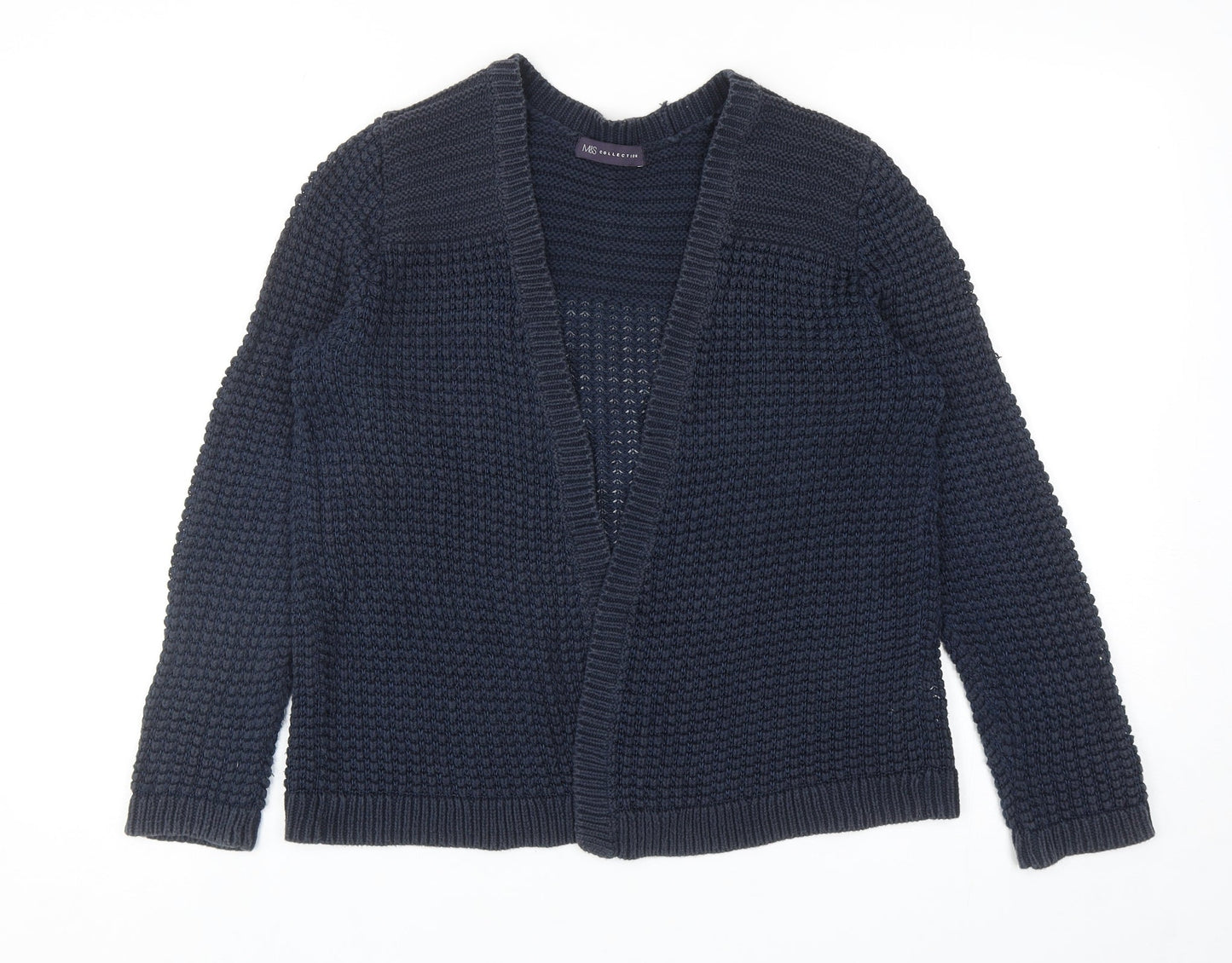 Womens UK Size M Marks and Spencer Blue Cardigan Jumper
