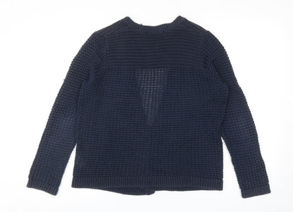 Womens UK Size M Marks and Spencer Blue Cardigan Jumper