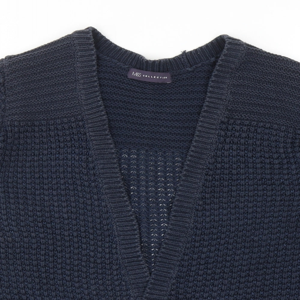 Womens UK Size M Marks and Spencer Blue Cardigan Jumper