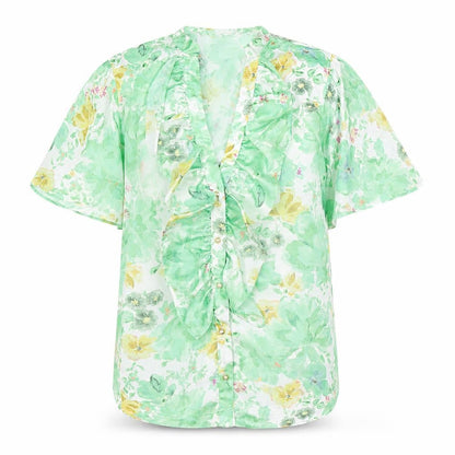 Womens UK Size XS Zara Multicoloured Basic Blouse