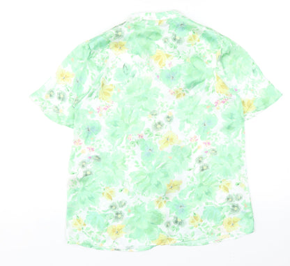 Womens UK Size XS Zara Multicoloured Basic Blouse