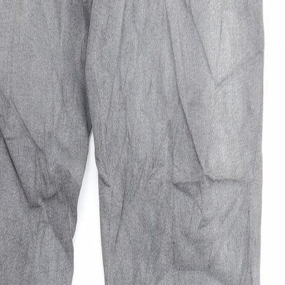Marks and Spencer Mens Grey Cotton Skinny Jeans Size M L34 in Regular Button