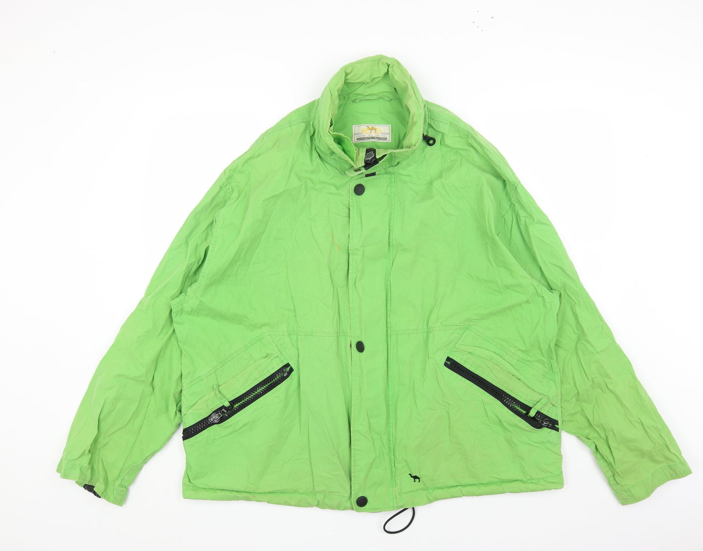 Camel Womens Green Jacket Size L Zip