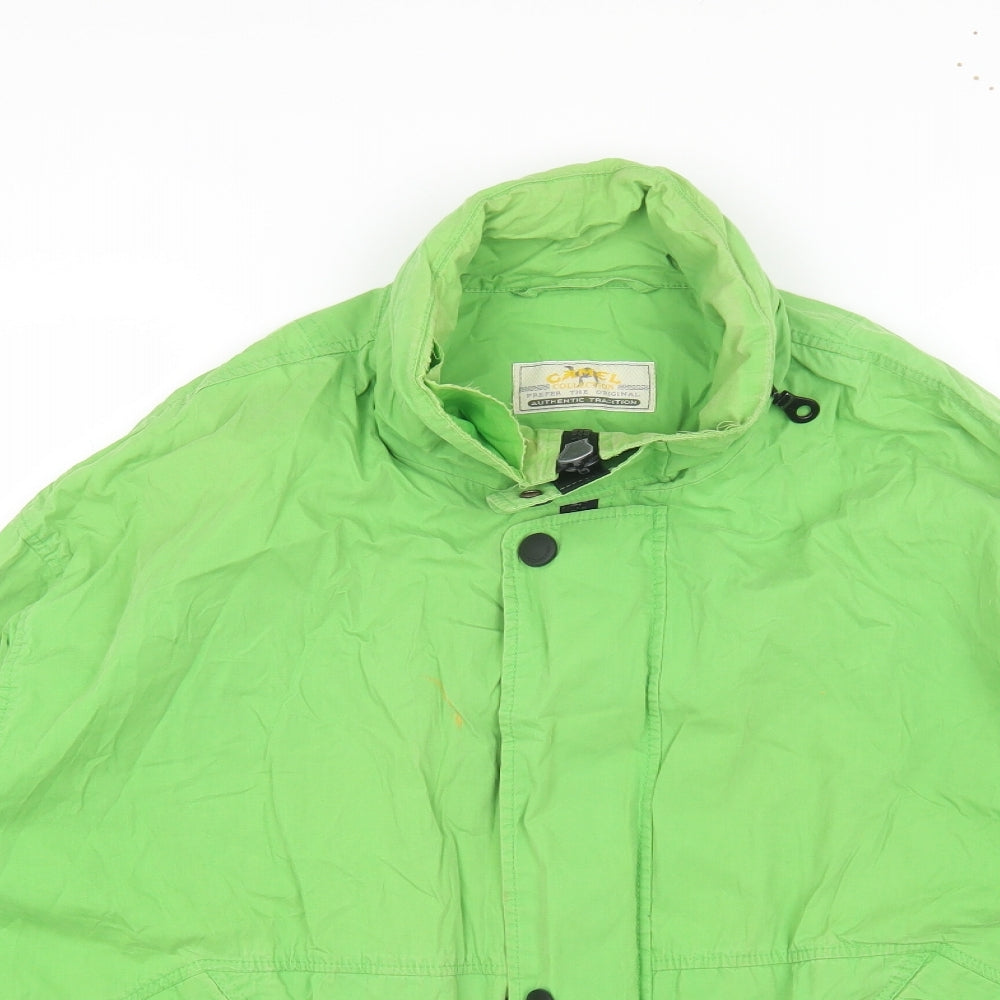 Camel Womens Green Jacket Size L Zip
