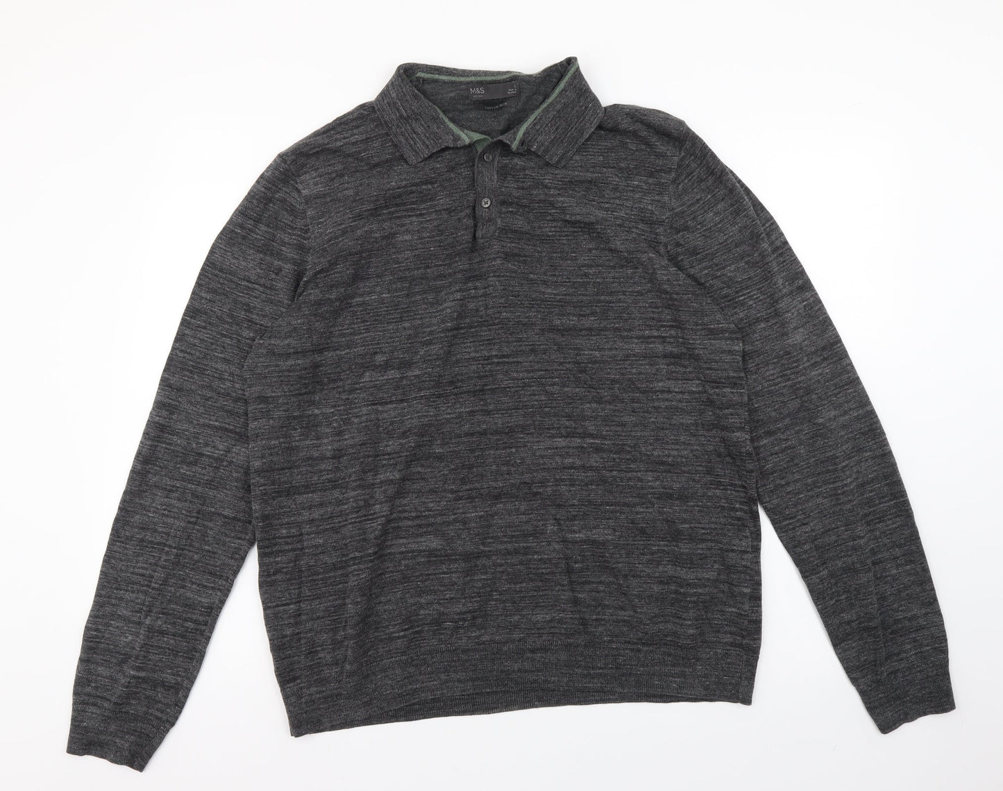 Womens UK Size L Marks and Spencer Grey Pullover Jumper