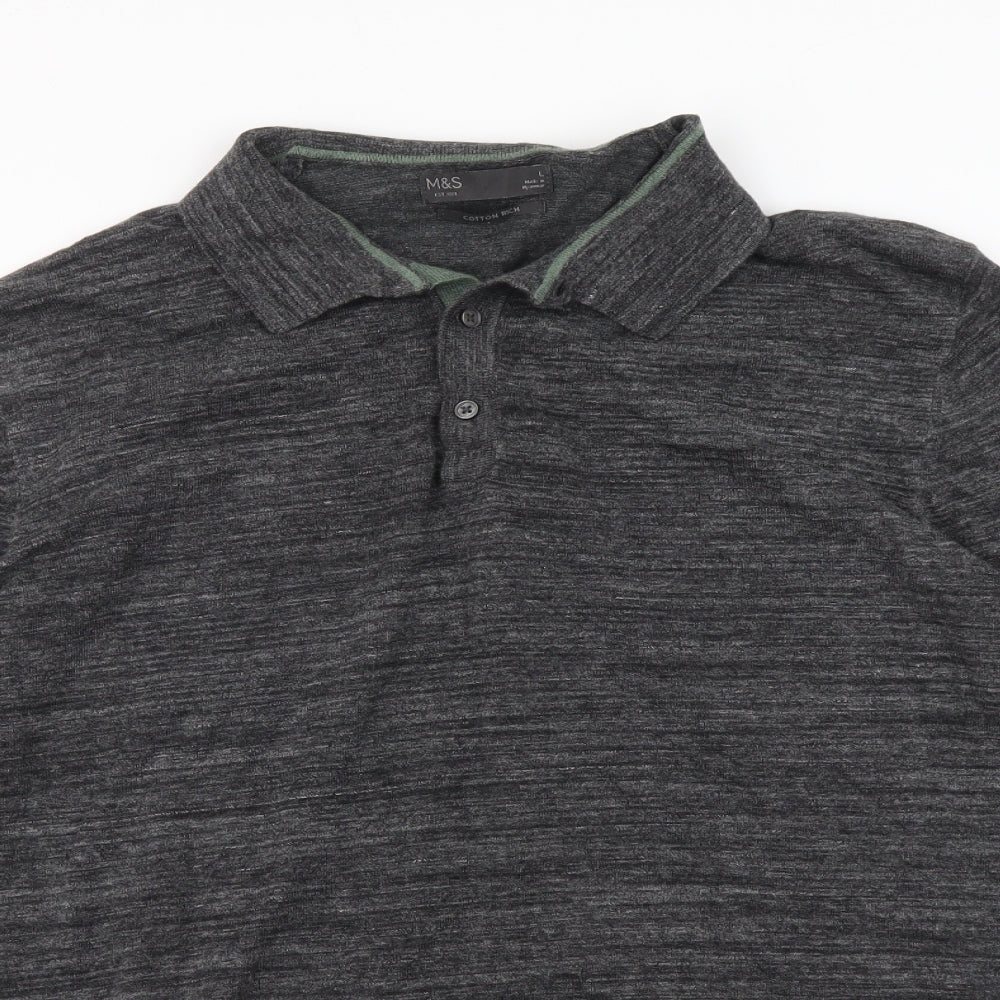Womens UK Size L Marks and Spencer Grey Pullover Jumper