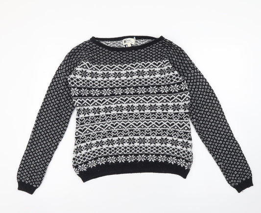 Womens UK Size 6 NEXT Black Pullover Jumper