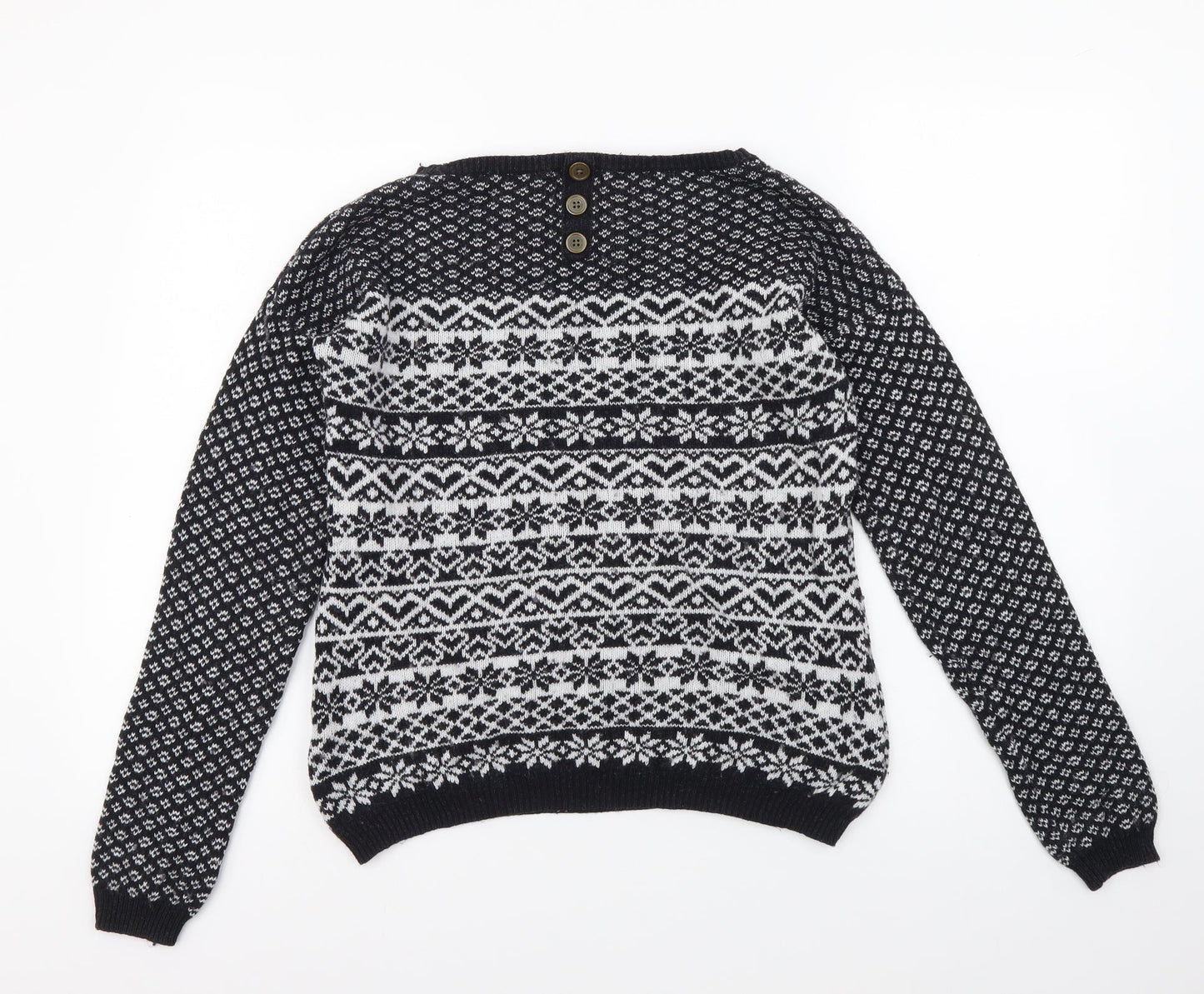 Womens UK Size 6 NEXT Black Pullover Jumper