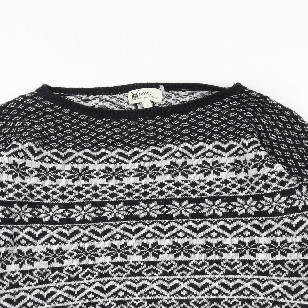 Womens UK Size 6 NEXT Black Pullover Jumper