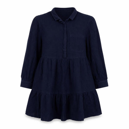 NEXT Womens Blue Cotton Shirt Dress Size 12 Collared Button