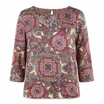 Womens UK Size 10 Marks and Spencer Multicoloured Basic Blouse