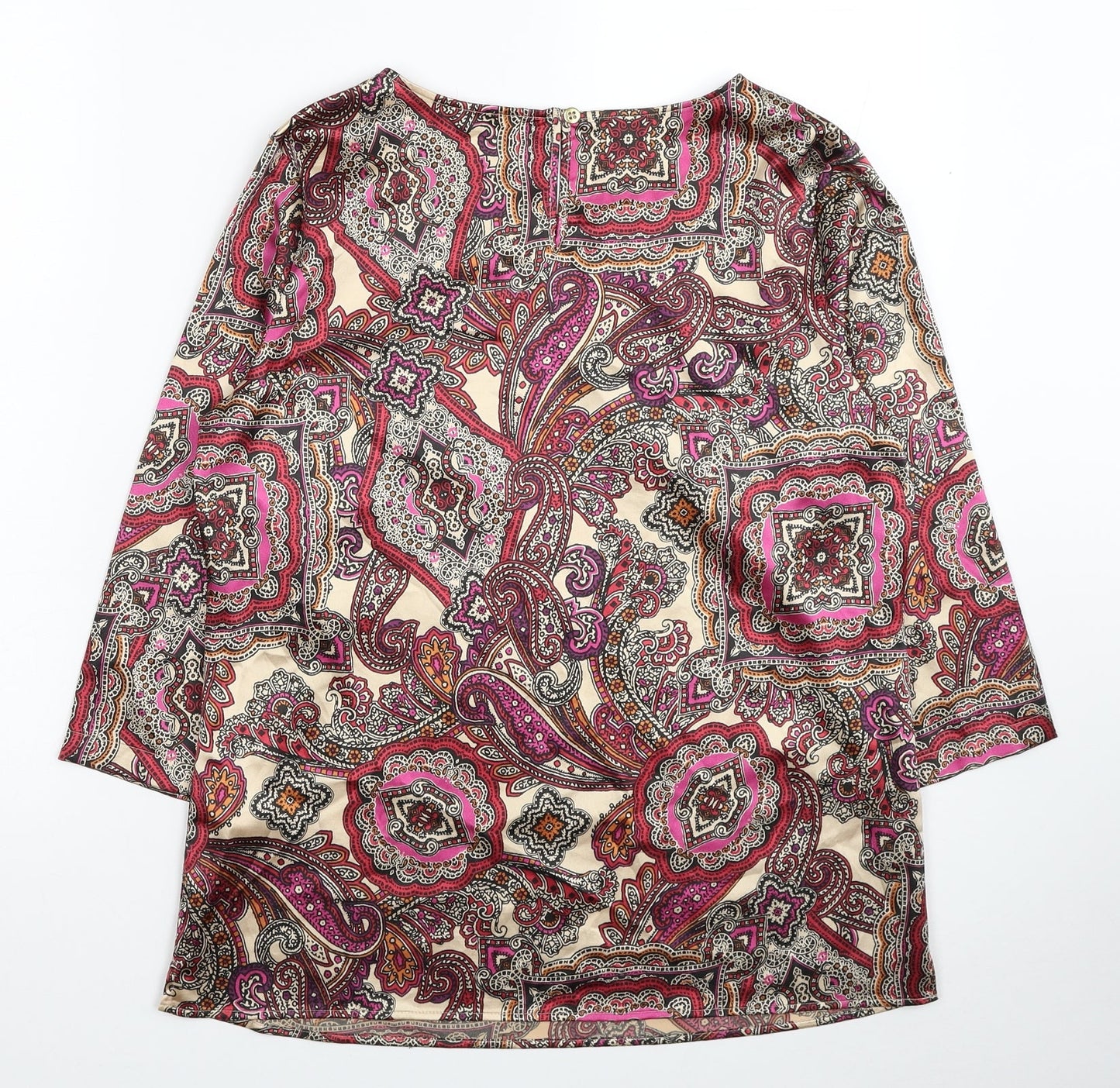 Womens UK Size 10 Marks and Spencer Multicoloured Basic Blouse