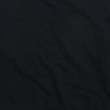 M&Co Girls Black Cotton Pullover Sweatshirt Size 14 Years Pullover - GRL PWR Born To Be Free