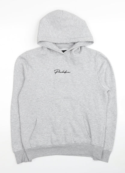 Mens UK Size XS River Island Grey Pullover Hoodie