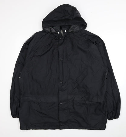 Mens UK Size M FootPete Black Rain Coat