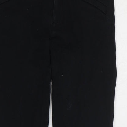 Gap Womens Black Cotton Straight Jeans Size 4 L25 in Regular Zip