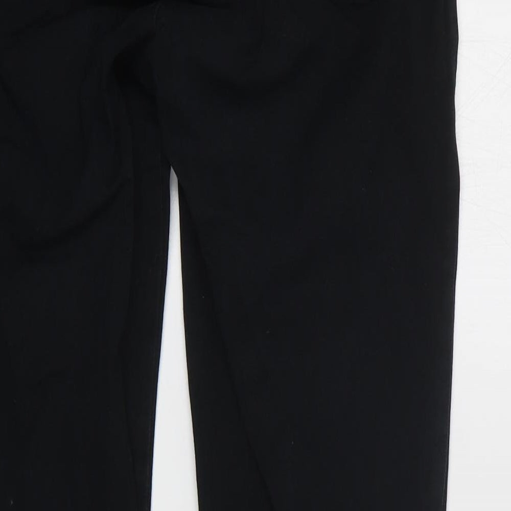 Gap Womens Black Cotton Straight Jeans Size 4 L25 in Regular Zip