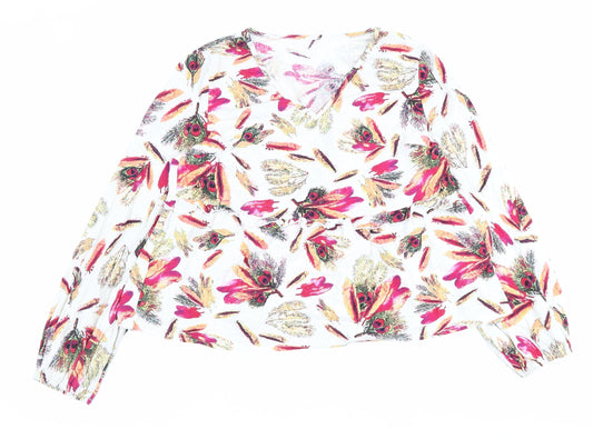 Womens UK Size L Emery Rose Multicoloured Basic Blouse