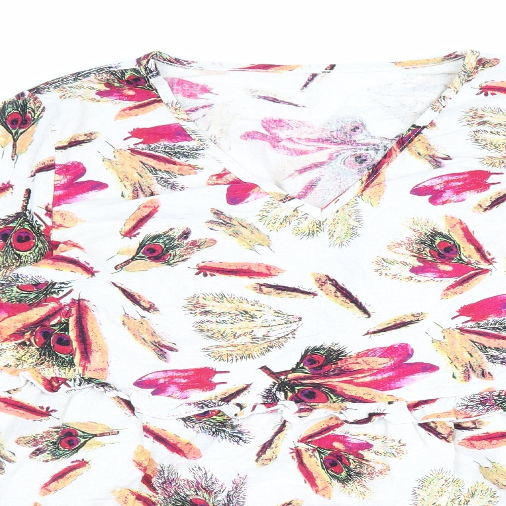 Womens UK Size L Emery Rose Multicoloured Basic Blouse