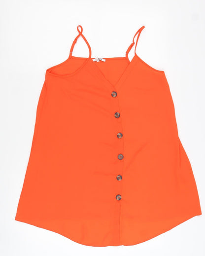 Womens UK Size 8 PEP&CO Orange Camisole Tank