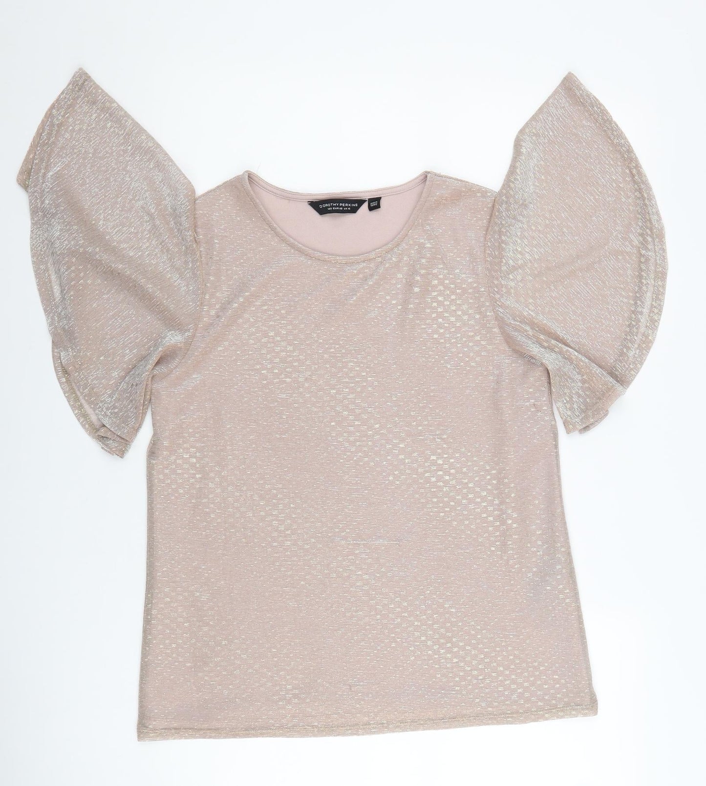 Womens UK Size 12 Dorothy Perkins Pink Basic Blouse