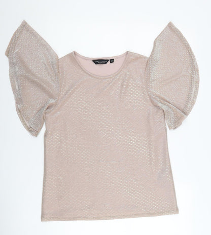 Womens UK Size 12 Dorothy Perkins Pink Basic Blouse