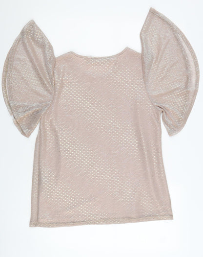 Womens UK Size 12 Dorothy Perkins Pink Basic Blouse