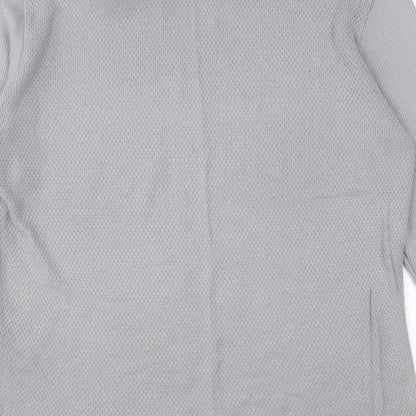River Island Mens Grey Round Neck Acrylic Pullover Jumper Size L