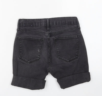 Gap Womens Grey Cotton Skimmer Shorts Size 25 in L6 in Regular Button