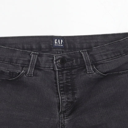 Gap Womens Grey Cotton Skimmer Shorts Size 25 in L6 in Regular Button