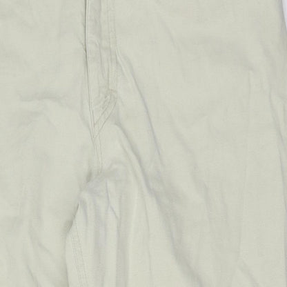 Ejeans Mens Beige Cotton Chino Trousers Size 25 in L25 in Regular Button