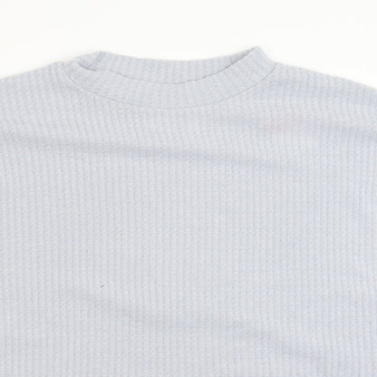 Primark Womens Grey Mock Neck Polyester Pullover Jumper Size XS