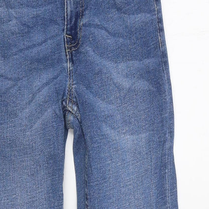 Zara Womens Blue Cotton Skinny Jeans Size 24 in L24 in Regular Zip