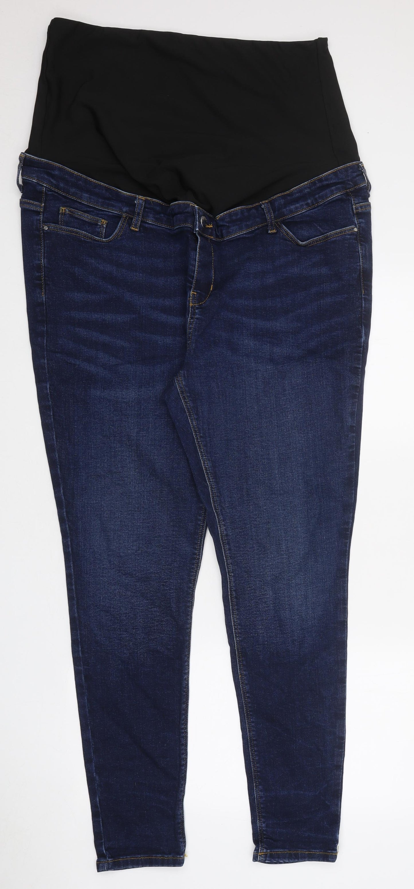 Very Womens Blue Cotton Skinny Jeans Size 42 in L30 in Regular